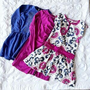 Tea Collection Girls 10 Dress Bundle Fuchsia Blue Floral